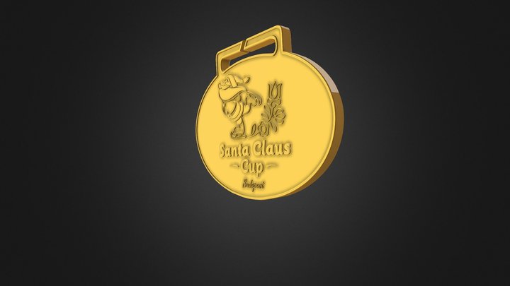 Santa Claus Cup Budapest Medal 3D Model