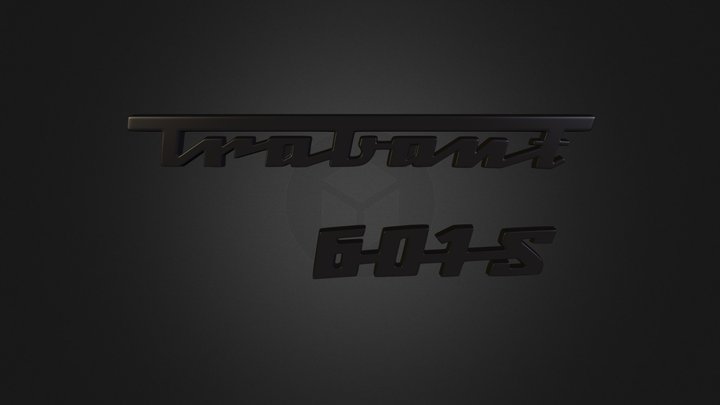 Trabant text 3D Model