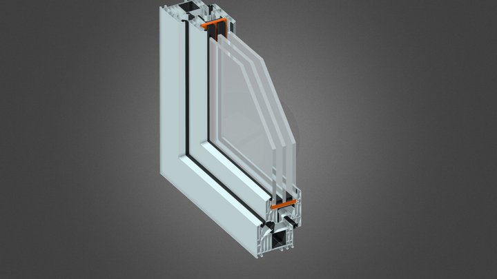 Cross-section window 3D Model