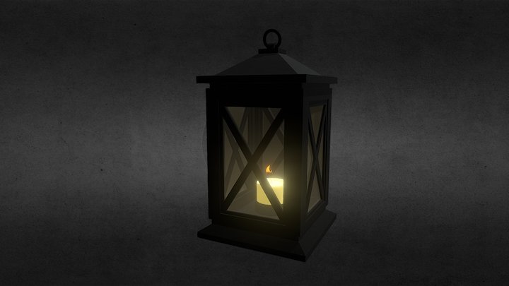 Candle Lantern 3D Model