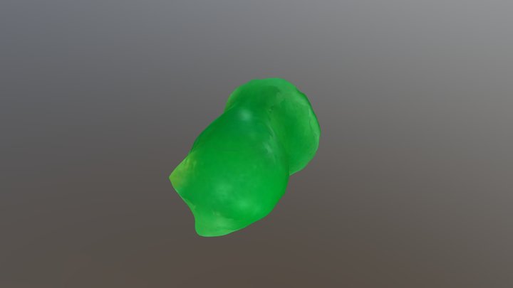 cochon ventouse vert 3D Model