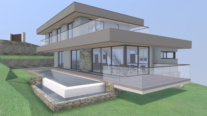 Villa moderne à Mandelieu 3D Model