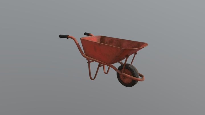 Wheel Barrow 3D Model