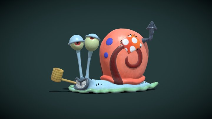 Gary The Snail 3D Model