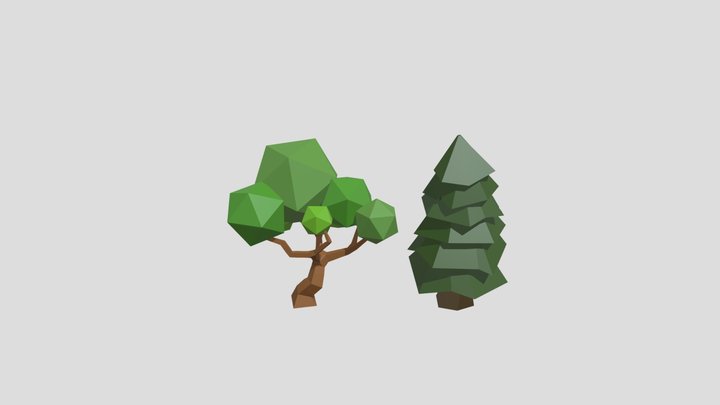 3D Sketchbook 03 Trees 3D Model