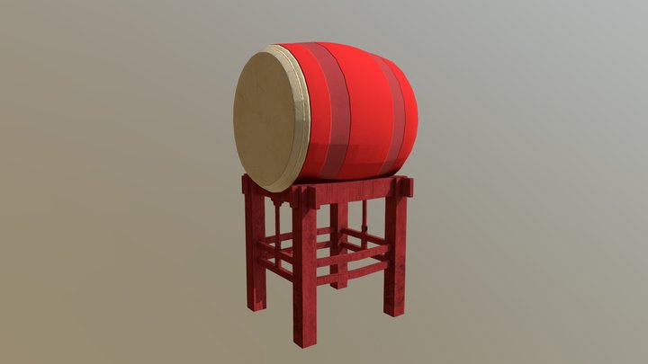 Drum Low 3D Model