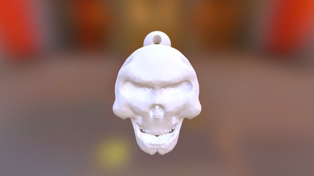 Skull keyring 3D Model