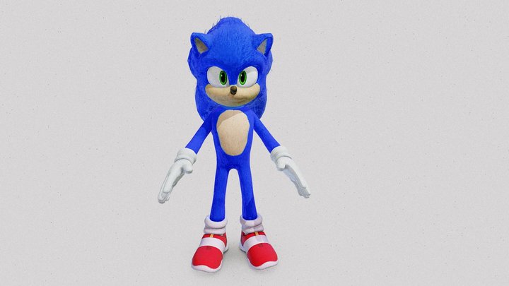 movie-sonic 3D Model