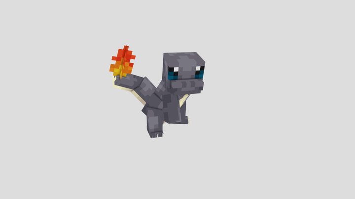 Charmander Black Shiny 3D Model