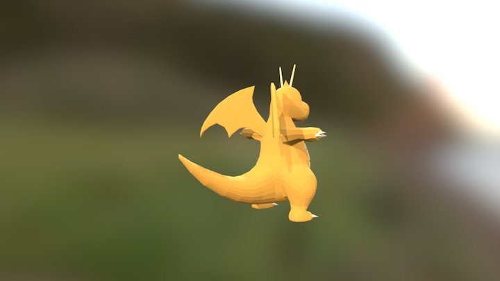 Dragonite 3D model 3D Model