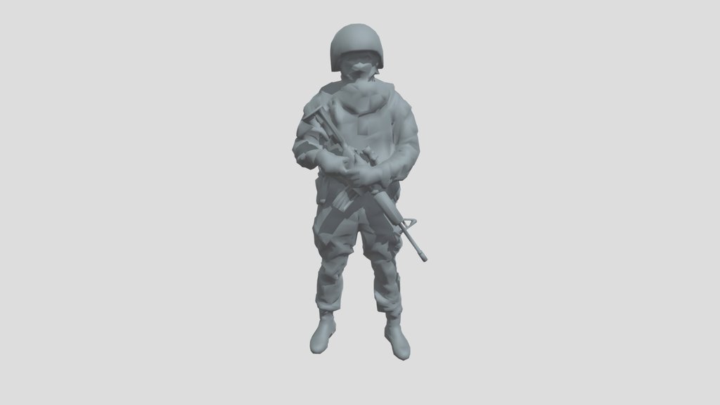 Lowpoly People Swat Soldier