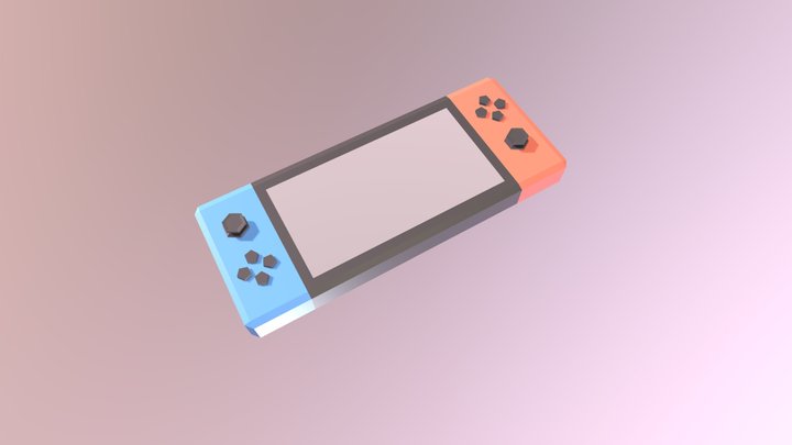 Low Poly Nintendo Switch 3D Model