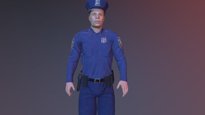 Police officer 3D Model