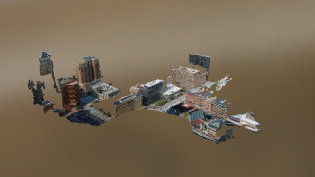 Baltimore from the Trade Center 3D Model