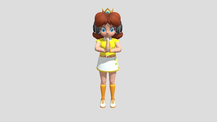 Daisy (palms pleading together) (animation)