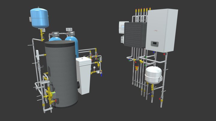 Котельная Protherm (boiler room) 3D Model