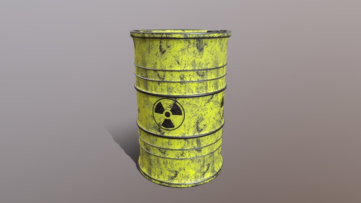 Old dirty scratcher oil can 3D Model