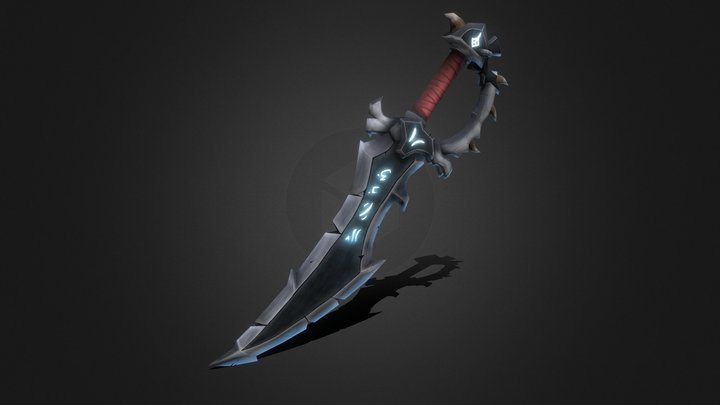 Random Runic Dagger 3D Model
