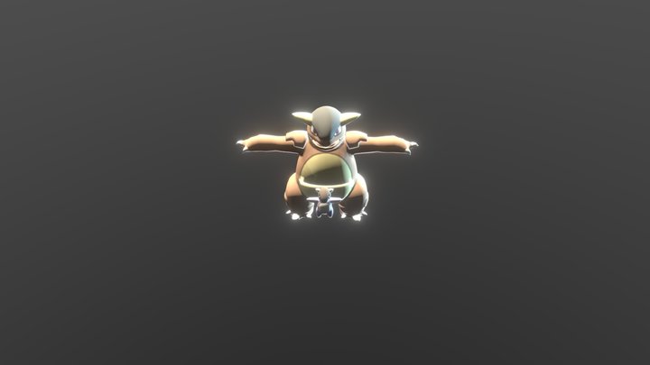 3DS - Pokemon X Y - 115 Kangaskhan 3D Model