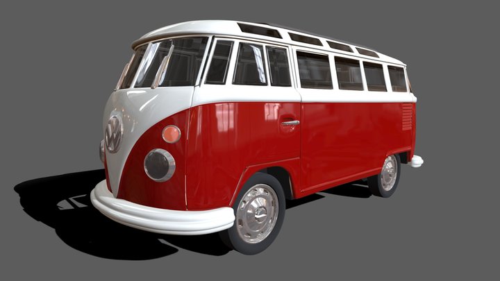 VW Bus 3D Model