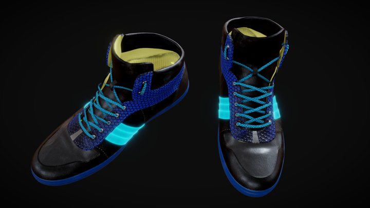 Glowing Shoes 3D Model