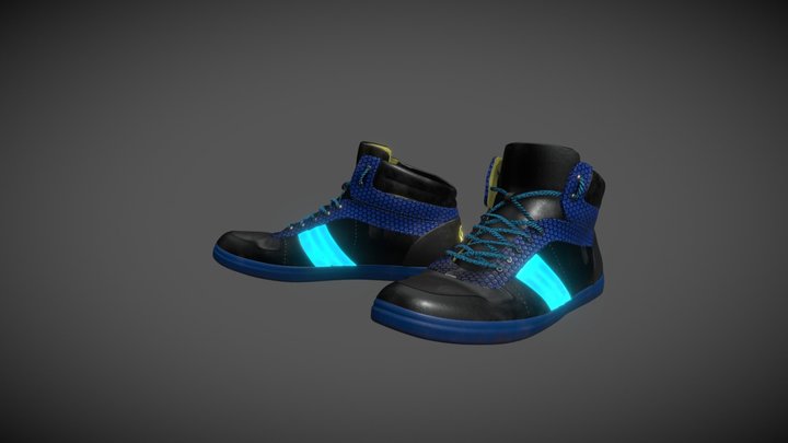 Glowing Shoes 3D Model