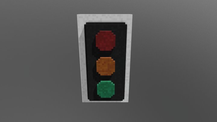UK Traffic lights 3D Model