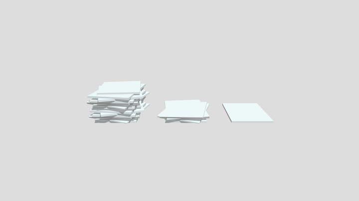 Office Paper 3D Model