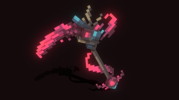 Bloody Scythe - Blockbench 3D Model
