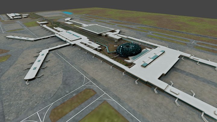 Changi Main Airport (T1 - T4) 3D Model