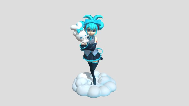 Hatsune Miku 3D Model
