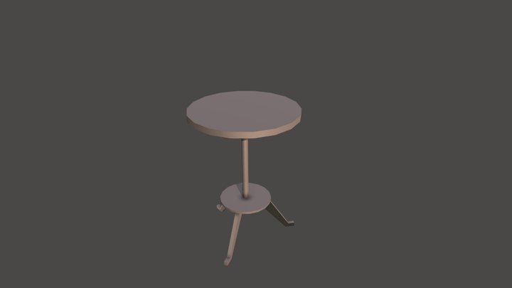 LOW POLY - Table Prop 3D Model