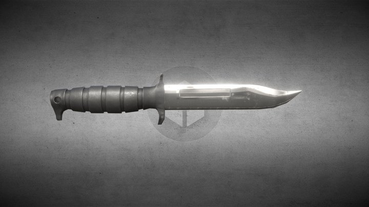 LOW POLY KNIFE GAME ASSETS 3D Model