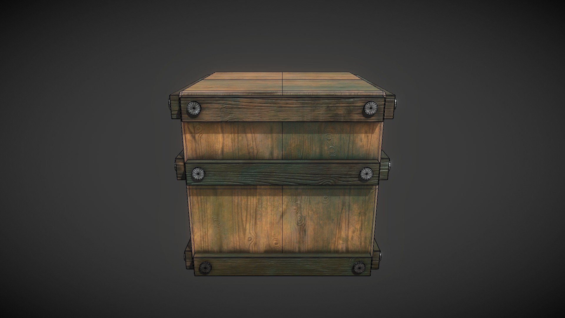 Woodbox natural for game