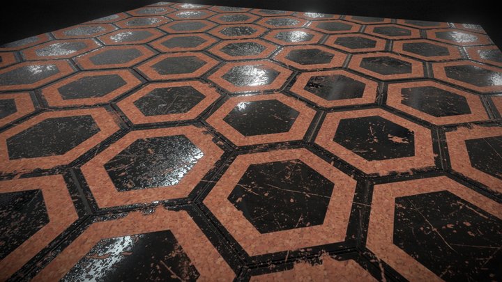Cyberpunk Room Flooring 3D Model
