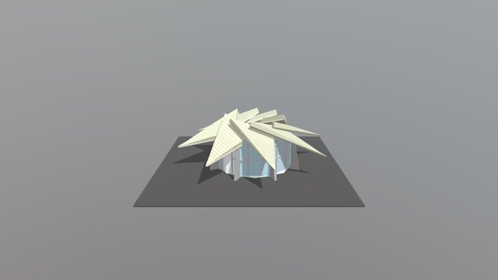 Golden house 3D Model