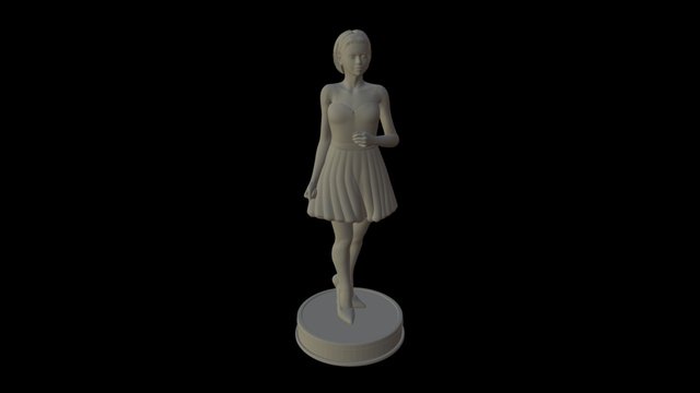 亚洲美女 3D Model