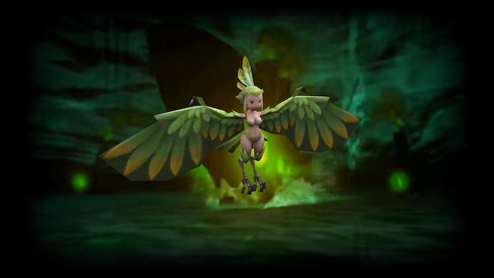 3DS - Bravely Second End Layer - Harpy 3D Model