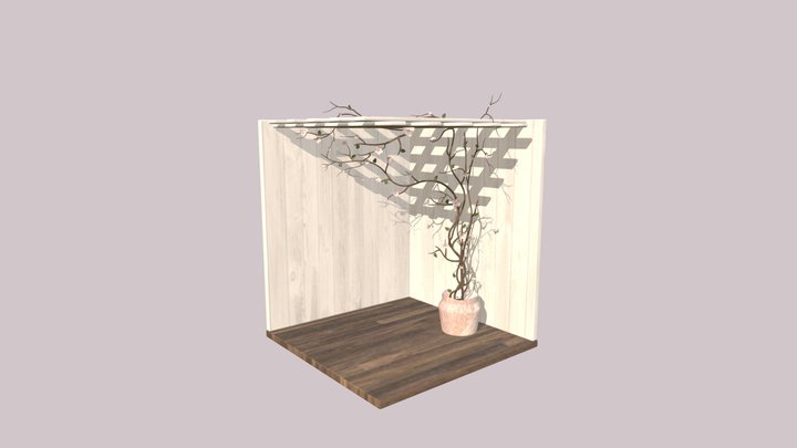 Cherry Blossom Vine 3D Model