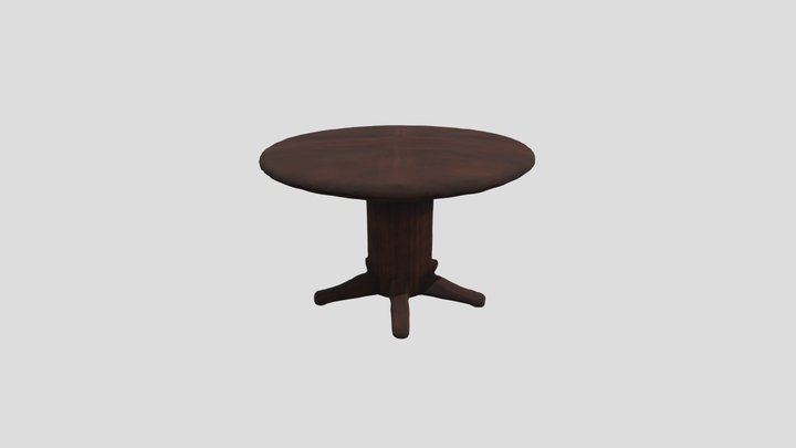 Table low poly texture 3D Model