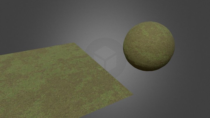 Grass With Dirt Patches Material – Modello 3D gratuito STL