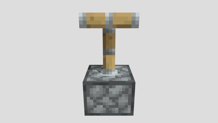 Minecraft Piston 3D Model