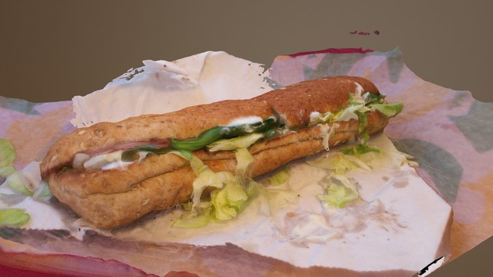 Turkey Melt from Subway 3D Model