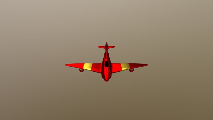 Avion Animado 3D Model