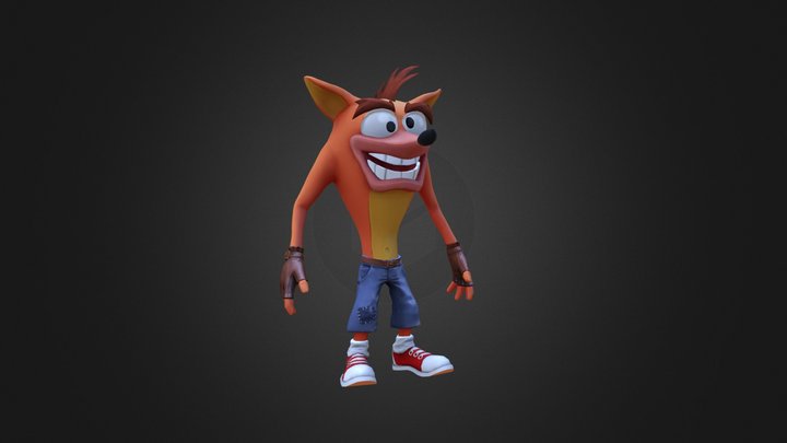 Crash Bandicoot HD 3D Model