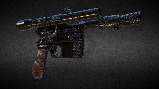 Han Solo's Blaster 3D Model