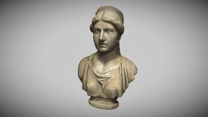 Greek Goddess Bust 3D Model