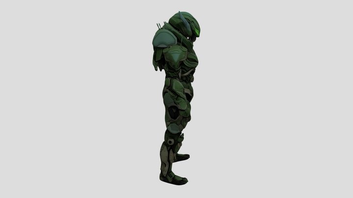 Space Goblin Green 3D Model
