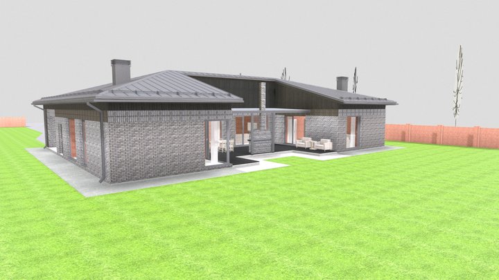 House 200 M 1 F_2 3D Model