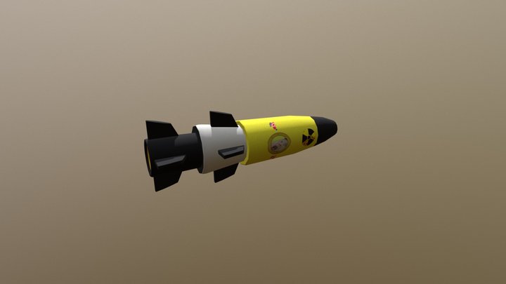 Nuclear Rocket 3D Model